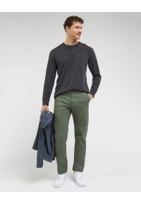 Lee - MESKIE SPODNIE REGULAR CHINO OLIVE GROVE 112342928 #3