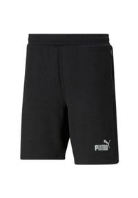 Puma - Shorty Męskie Logo. Kolor: czarny. Sport: turystyka piesza