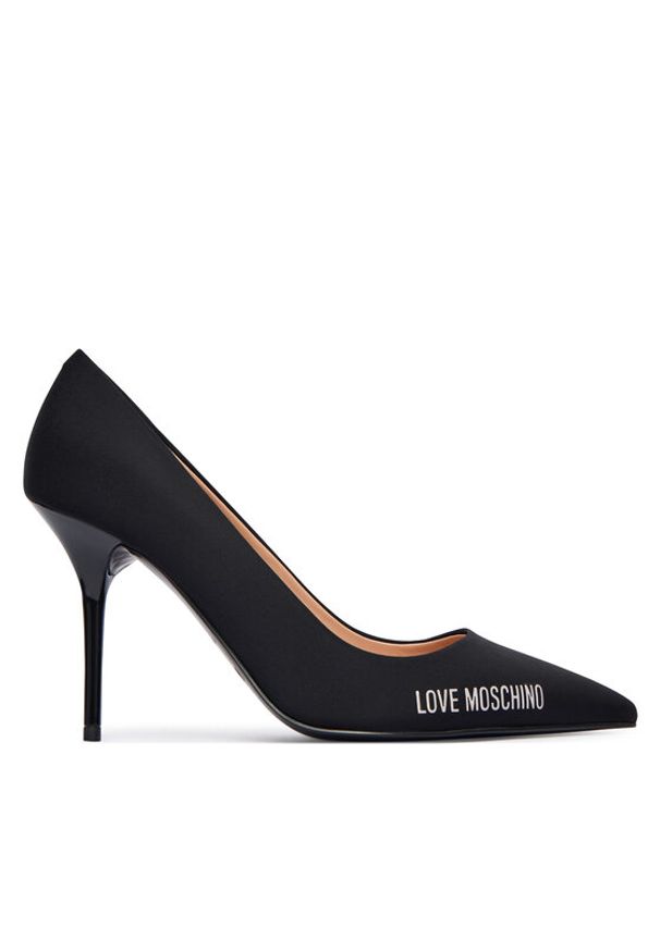 Love Moschino - LOVE MOSCHINO Szpilki JA10299G0NIM0000 Czarny. Kolor: czarny. Materiał: materiał. Obcas: na szpilce