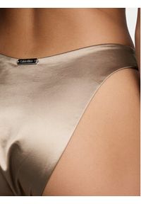 Calvin Klein Swimwear Dół od bikini LV00Q61116 Brązowy. Kolor: brązowy. Materiał: syntetyk #2