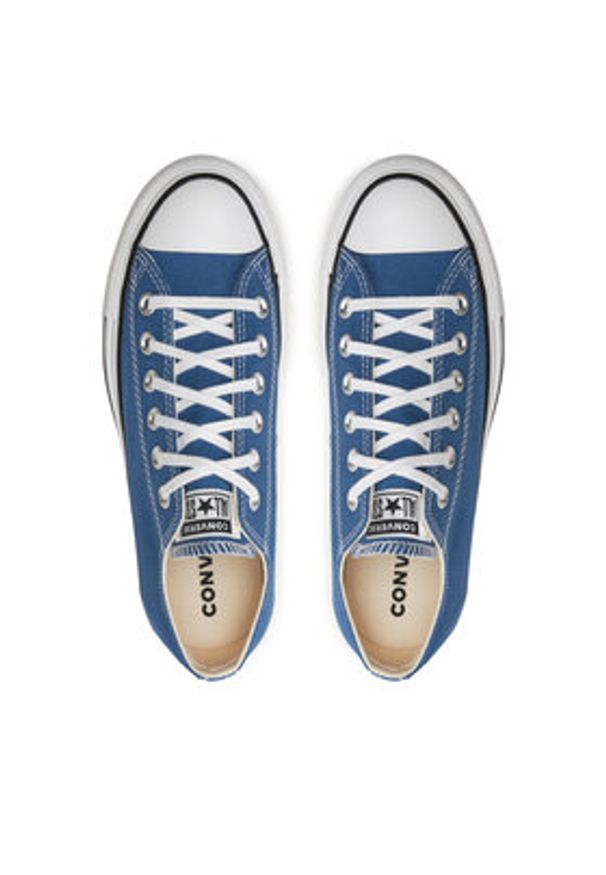 Converse Trampki Chuck Taylor All Star Lift Platform Ox A08289C Granatowy. Kolor: niebieski. Materiał: materiał. Obcas: na platformie