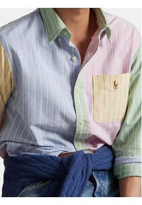 Polo Ralph Lauren Koszula 710974542001 Kolorowy Custom Fit. Typ kołnierza: polo. Materiał: bawełna. Wzór: kolorowy #7