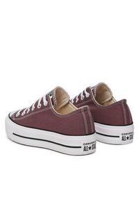 Converse Trampki Chuck Taylor All Star Lift Platform A10647C Bordowy. Kolor: czerwony. Materiał: materiał. Obcas: na platformie #4