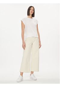 Pepe Jeans Bluzka Bloom PL504821 Biały Regular Fit. Kolor: biały. Materiał: bawełna #3