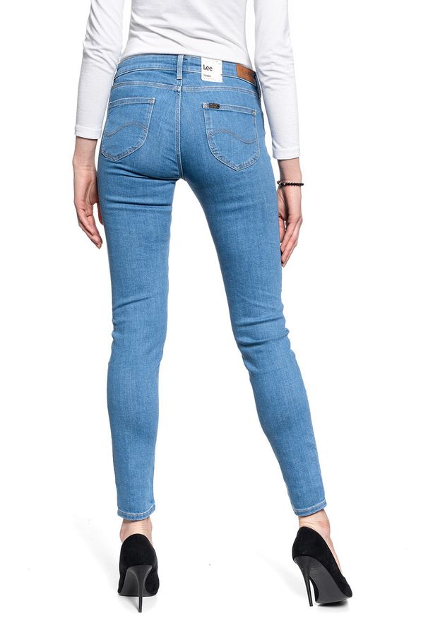 Lee - LEE SCARLETT SKINNY DAMSKIE SPODNIE JEANSOWE BRIGHT BLUE L526MANT 112111748