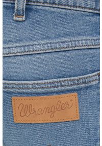Wrangler jeansy BRYSON GREEN STEEL męskie. Kolor: niebieski
