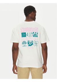 Quiksilver T-Shirt EQYZT08032 Écru Oversize. Materiał: bawełna