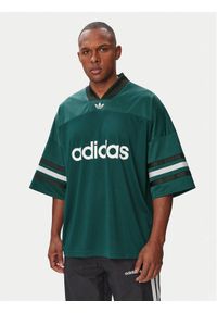 Adidas - adidas T-Shirt Adicolor KR1401 Zielony Loose Fit. Kolor: zielony. Materiał: syntetyk #1