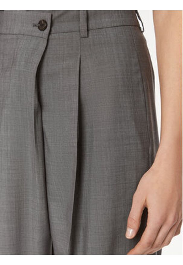 BOSS - Boss Spodnie materiałowe Tenly 50505608 Szary Straight Fit. Kolor: szary. Materiał: wełna