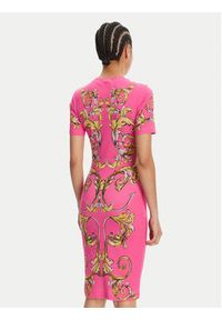 Versace Jeans Couture Sukienka codzienna 78HAO9P9 Różowy Slim Fit. Okazja: na co dzień. Kolor: różowy. Materiał: bawełna. Typ sukienki: proste. Styl: casual