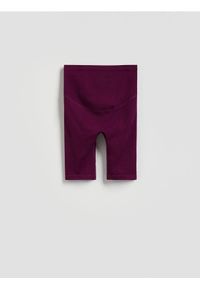 Reserved - Prążkowane kolarki - fioletowy. Kolor: fioletowy. Materiał: prążkowany