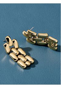 Fossil Kolczyki Arden JF04786710 Złoty. Materiał: metalowe. Kolor: złoty