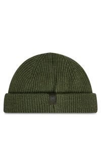 Buff Czapka Knitted 132323.809.10.00 Khaki. Kolor: brązowy. Materiał: wełna, materiał