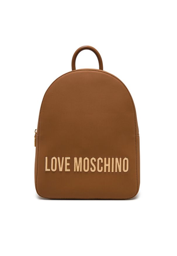 Love Moschino - LOVE MOSCHINO Plecak JC4193PP1MKD0201 Brązowy. Kolor: brązowy. Materiał: skóra