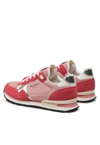 Pepe Jeans Sneakersy Brit Heritage W PLS31474 Różowy. Kolor: różowy. Materiał: materiał #3