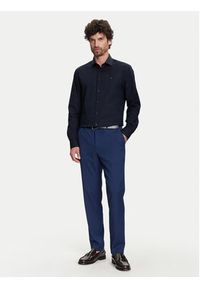 TOMMY HILFIGER - Tommy Hilfiger Koszula MW0MW38347 Granatowy Slim Fit. Kolor: niebieski. Materiał: bawełna #5
