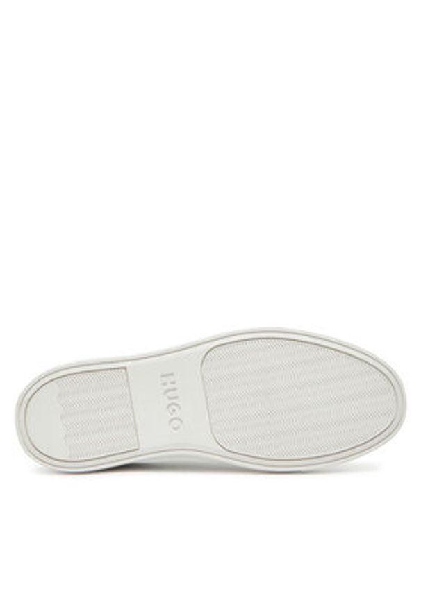 Hugo - HUGO Sneakersy 50541657 040 Srebrny. Kolor: srebrny. Materiał: skóra