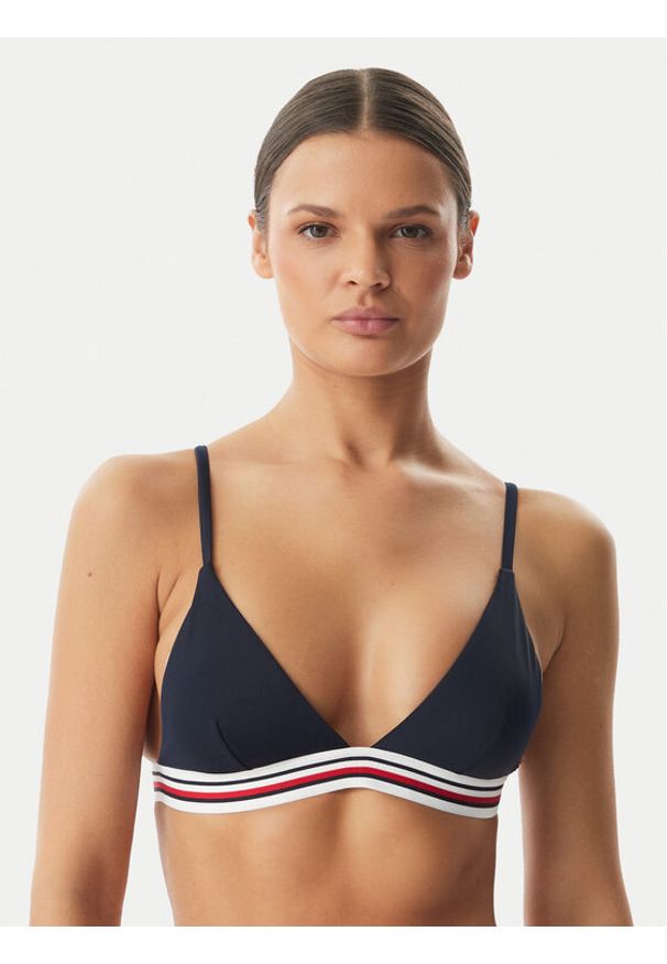 TOMMY HILFIGER - Tommy Hilfiger Góra od bikini UW0UW06350 Granatowy. Kolor: niebieski. Materiał: syntetyk