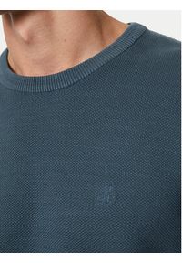 Marc O'Polo Sweter M26 5023 60074 Niebieski Regular Fit. Typ kołnierza: polo. Kolor: niebieski. Materiał: bawełna #3