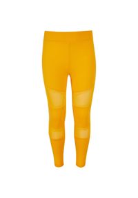 Urban Classics - Legginsy Dla Dziewczynki Tkanina Techniczna Siatkowe. Kolor: pomarańczowy, wielokolorowy, żółty. Materiał: tkanina