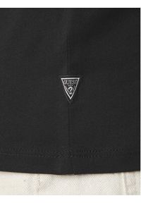 Guess T-Shirt M4YI86 K9RM1 Czarny Slim Fit. Kolor: czarny. Materiał: bawełna