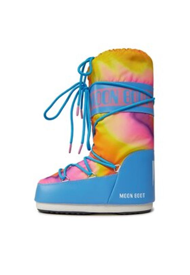 Moon Boot Śniegowce Tie Dye 14028400001 S Niebieski. Kolor: niebieski. Materiał: syntetyk