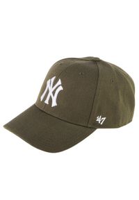 Czapka z daszkiem dla dorosłych 47 Brand MLB New York Yankees MVP Cap. Kolor: zielony. Materiał: wełna, akryl