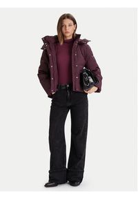 Vero Moda Kurtka zimowa Greta Kylie 10311315 Fioletowy Regular Fit. Kolor: fioletowy. Materiał: skóra. Sezon: zima #4