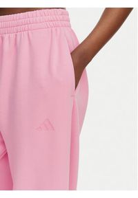 Adidas - adidas Spodnie dresowe Soft Lux KA7019 Różowy Loose Fit. Kolor: różowy. Materiał: syntetyk #4