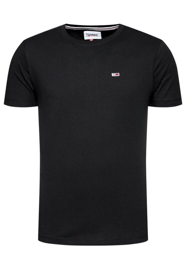 Tommy Jeans T-Shirt Tjm Classic DM0DM09598 Czarny Regular Fit. Kolor: czarny. Materiał: bawełna