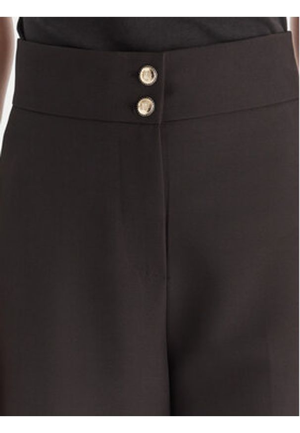 Maryley Spodnie materiałowe 25IB680/M17 Czarny Regular Fit. Kolor: czarny. Materiał: syntetyk