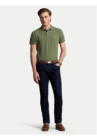 Polo Ralph Lauren Polo 710536856436 Zielony Slim Fit. Typ kołnierza: polo. Kolor: zielony. Materiał: bawełna