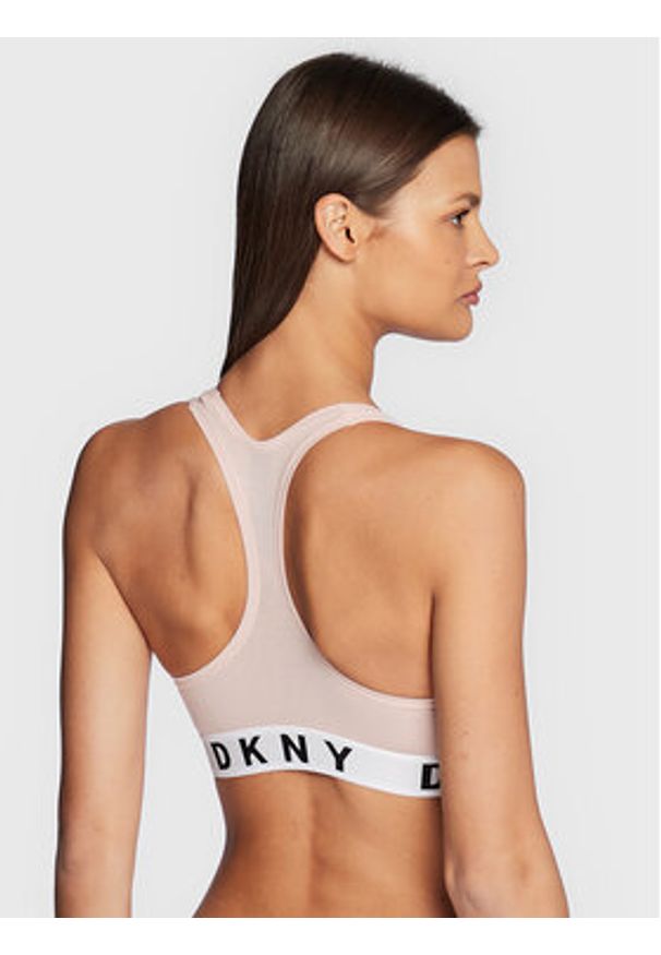 DKNY Biustonosz top DK4519 Różowy. Kolor: różowy. Materiał: bawełna