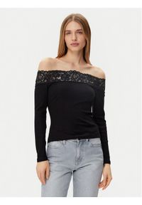 Morgan Bluzka 251-THEODOR Czarny Slim Fit. Kolor: czarny. Materiał: bawełna #1