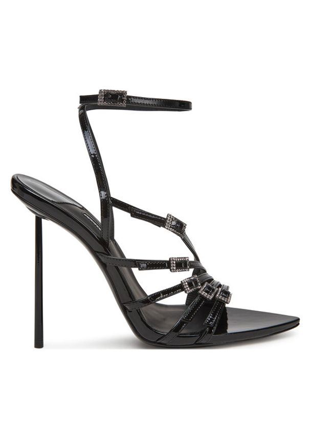 LE SILLA - Le Silla Sandały 6617C100BLPPKAB Czarny. Kolor: czarny. Materiał: skóra