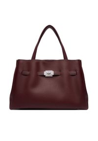 DKNY Torebka R52DAK43 Bordowy. Kolor: czerwony. Materiał: skórzane