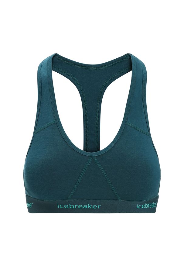 Icebreaker - Biustonosz termoaktywny icebreaker Sprite Racerback. Kolor: zielony