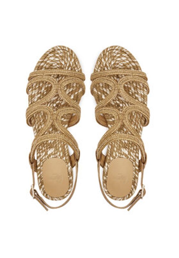 Castañer Espadryle Pitra/266 025585 Złoty. Kolor: złoty. Materiał: materiał