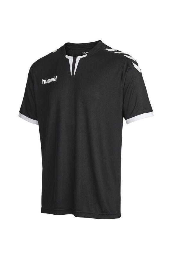 Koszulka piłkarska z krótkim rękawem dla dzieci Hummel Core Kids SS Poly Jersey. Kolor: biały, czarny, wielokolorowy. Materiał: jersey. Długość rękawa: krótki rękaw. Długość: krótkie. Sport: piłka nożna