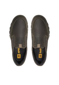CAT Footwear Półbuty Threshold Slip On P726053 Brązowy. Zapięcie: bez zapięcia. Kolor: brązowy. Materiał: skóra