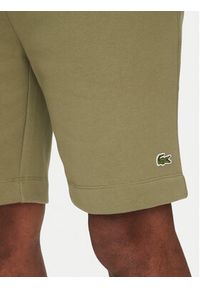 Lacoste Szorty sportowe GH9627 Khaki Regular Fit. Kolor: brązowy. Materiał: bawełna. Styl: sportowy #3