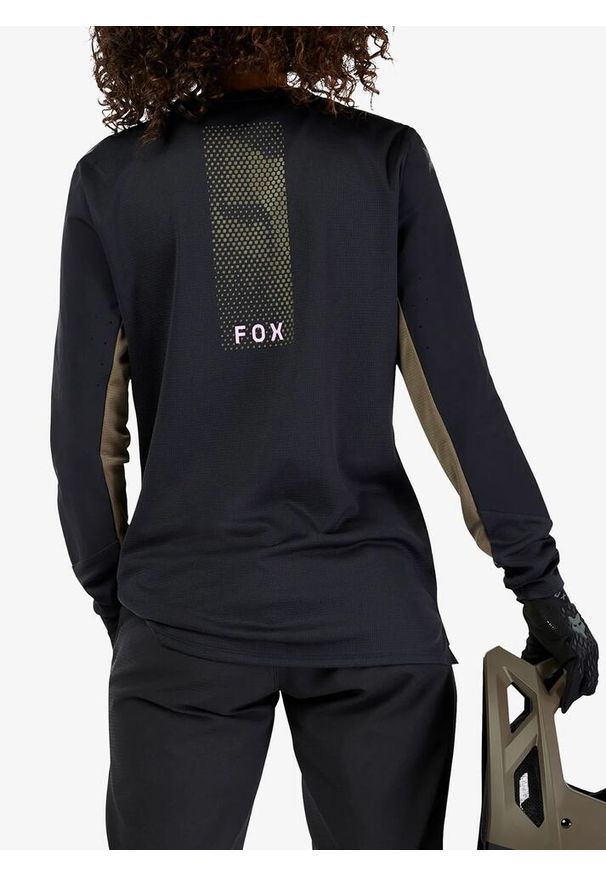 FOX - Bluza rowerowa damska Fox Defend LS Jersey Park. Kolor: czarny. Materiał: jersey