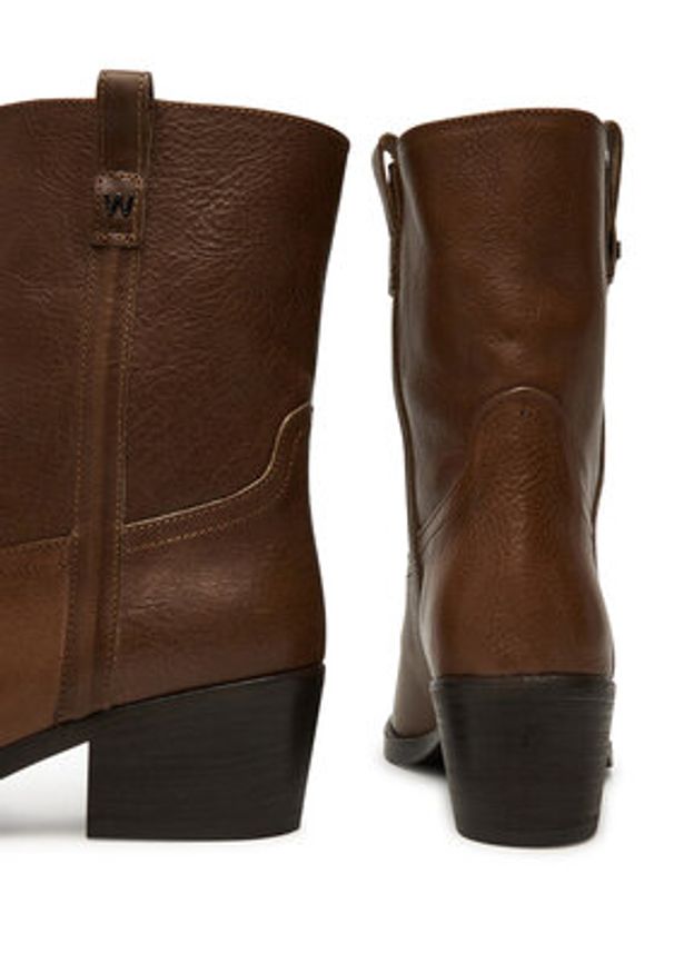 Weekend Max Mara Botki Ranch 2525796034600 Brązowy. Kolor: brązowy. Materiał: skóra