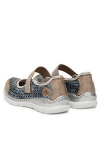 Rieker Półbuty L32B5-42 Granatowy. Kolor: niebieski. Materiał: materiał, syntetyk #6