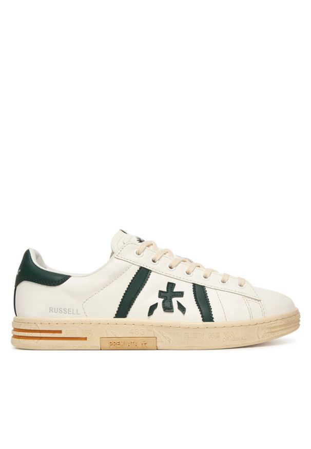 Premiata Sneakersy Russell Var 8029 Beżowy jasny. Kolor: beżowy. Materiał: skóra, zamsz