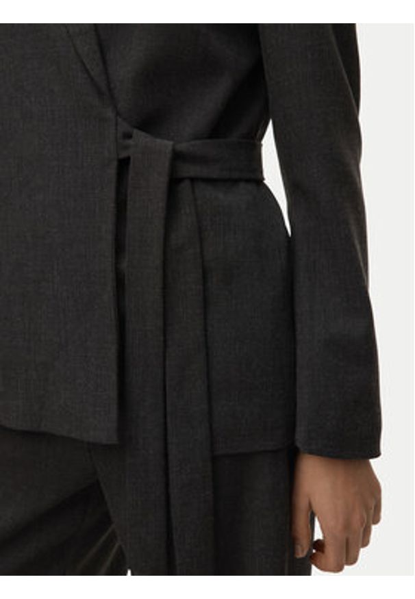 Vero Moda Marynarka Bestie 10333972 Szary Loose Fit. Kolor: szary. Materiał: syntetyk