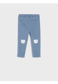 Sinsay - Jegginsy - niebieski. Kolor: niebieski. Materiał: tkanina, bawełna #1