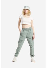 Reebok Classic spodnie dresowe Classics kolor zielony proste medium waist IC0190-ZIELONY. Kolor: zielony. Materiał: dresówka #5