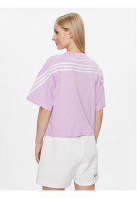 Adidas - adidas T-Shirt Future Icons 3-Stripes IL3066 Różowy Loose Fit. Kolor: różowy. Materiał: bawełna