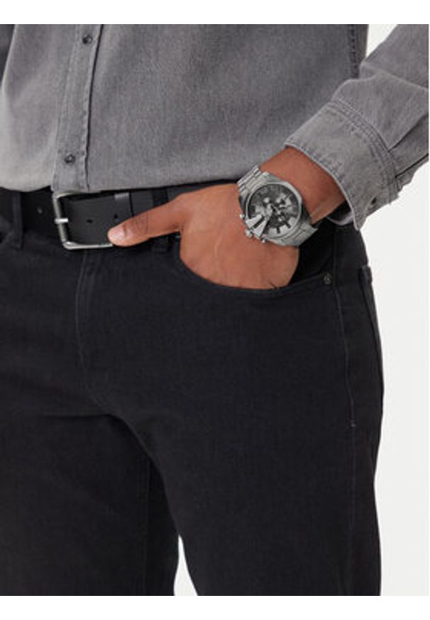 Diesel Zegarek Mega Chief Slim Chronograph DZ4676 Szary. Kolor: szary